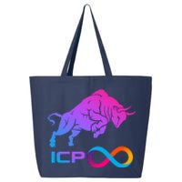 Internet Computer Icp Cryptocurrency Logo Bull Run 25L Jumbo Tote