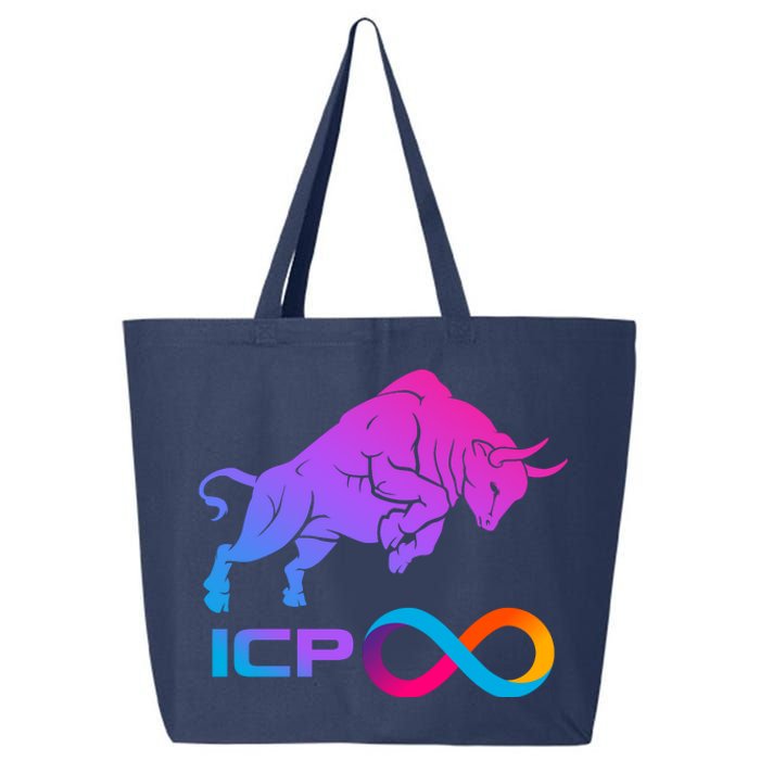 Internet Computer Icp Cryptocurrency Logo Bull Run 25L Jumbo Tote