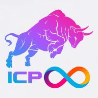 Internet Computer Icp Cryptocurrency Logo Bull Run Garment-Dyed Sweatshirt