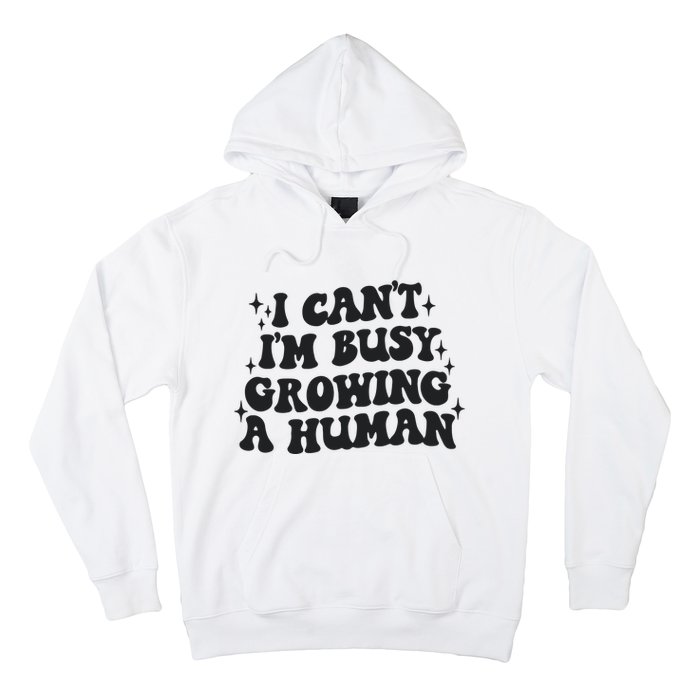 I Cant Im Busy Growing A Human Hoodie