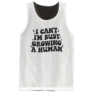 I Cant Im Busy Growing A Human Mesh Reversible Basketball Jersey Tank