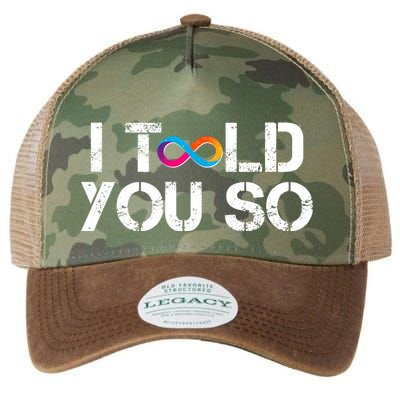 Internet Computer Icp Cryptocurrency Logo I Told You So Legacy Tie Dye Trucker Hat