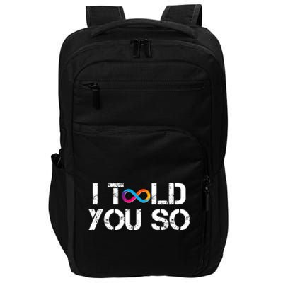 Internet Computer Icp Cryptocurrency Logo I Told You So Impact Tech Backpack