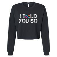 Internet Computer Icp Cryptocurrency Logo I Told You So Cropped Pullover Crew