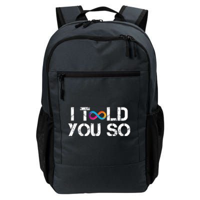 Internet Computer Icp Cryptocurrency Logo I Told You So Daily Commute Backpack