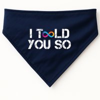 Internet Computer Icp Cryptocurrency Logo I Told You So USA-Made Doggie Bandana