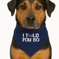 Internet Computer Icp Cryptocurrency Logo I Told You So USA-Made Doggie Bandana