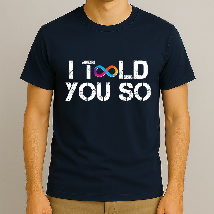 Internet Computer Icp Cryptocurrency Logo I Told You So T-Shirt