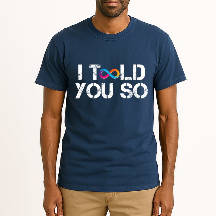 Internet Computer Icp Cryptocurrency Logo I Told You So Tall T-Shirt