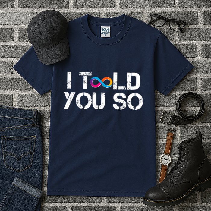 Internet Computer Icp Cryptocurrency Logo I Told You So Tall T-Shirt