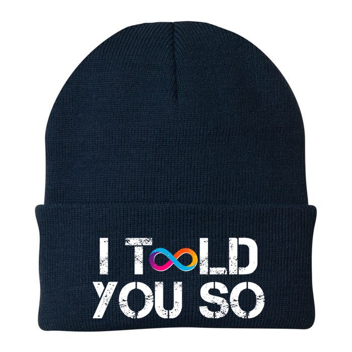 Internet Computer Icp Cryptocurrency Logo I Told You So Beanie