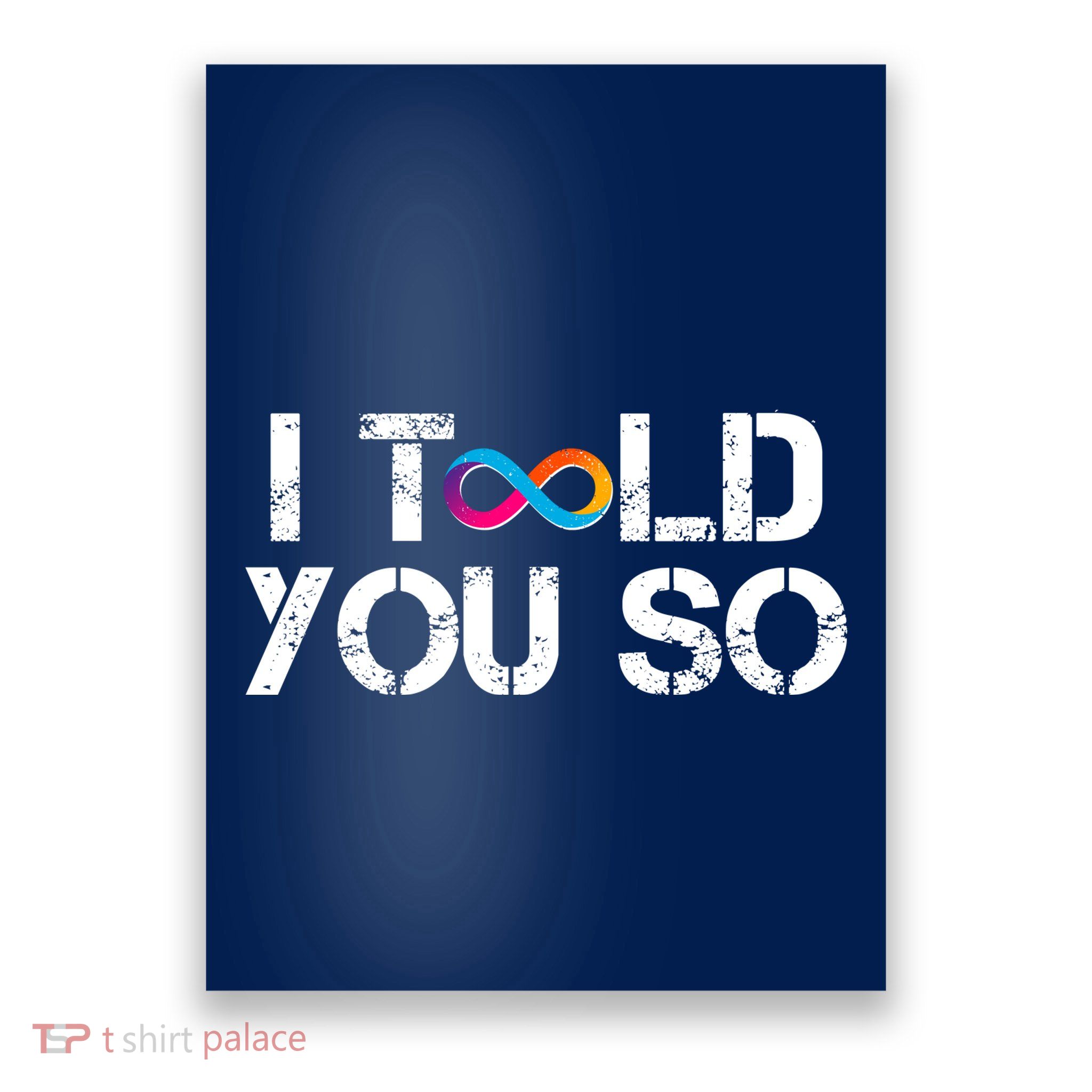 Internet Computer Icp Cryptocurrency Logo I Told You So Poster