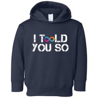 Internet Computer Icp Cryptocurrency Logo I Told You So Toddler Hoodie