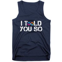 Internet Computer Icp Cryptocurrency Logo I Told You So Tank Top