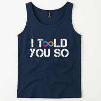 Internet Computer Icp Cryptocurrency Logo I Told You So Tank Top