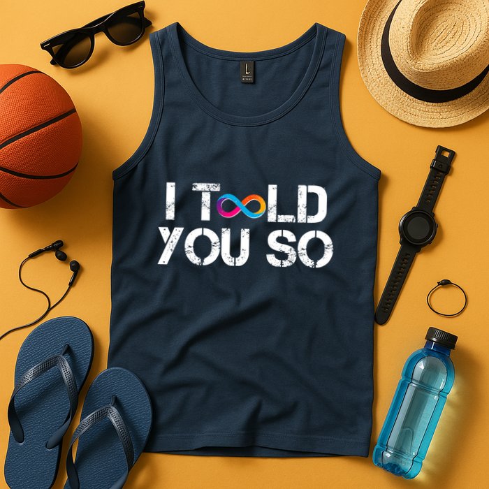 Internet Computer Icp Cryptocurrency Logo I Told You So Tank Top
