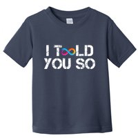 Internet Computer Icp Cryptocurrency Logo I Told You So Toddler T-Shirt