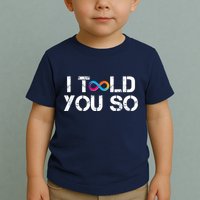 Internet Computer Icp Cryptocurrency Logo I Told You So Toddler T-Shirt