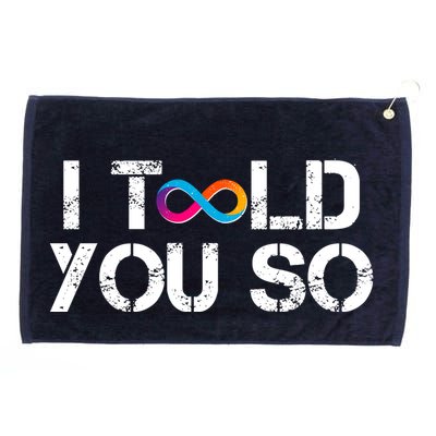 Internet Computer Icp Cryptocurrency Logo I Told You So Grommeted Golf Towel