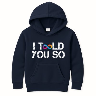Internet Computer Icp Cryptocurrency Logo I Told You So Kids Hoodie