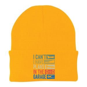 I Can't I Have Plans In The Garage Great Gift Knit Cap Winter Beanie