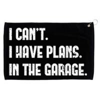 I Cant I Have Plans In The Garage Fathers Day Car Mechanics Short Sleeve Grommeted Golf Towel