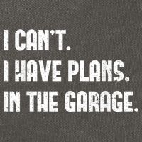 I Cant I Have Plans In The Garage Fathers Day Car Mechanics Short Sleeve Cotton Canvas Backpack