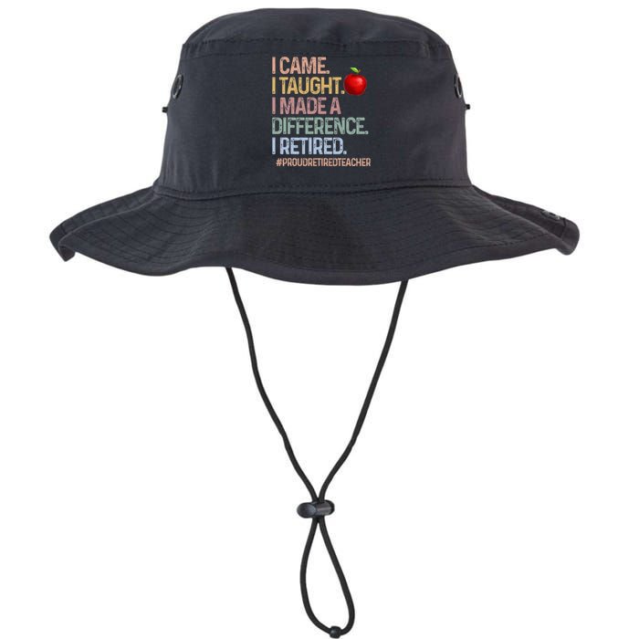 I Came I Taught I Made A Difference I Retired Legacy Cool Fit Booney Bucket Hat