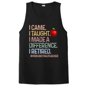 I Came I Taught I Made A Difference I Retired PosiCharge Competitor Tank