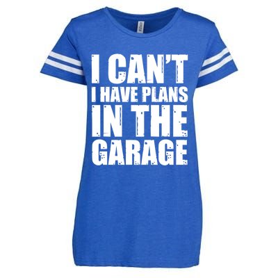 I Cant I Have Plans In The Garage Car Mechanic Design Gift Enza Ladies Jersey Football T-Shirt