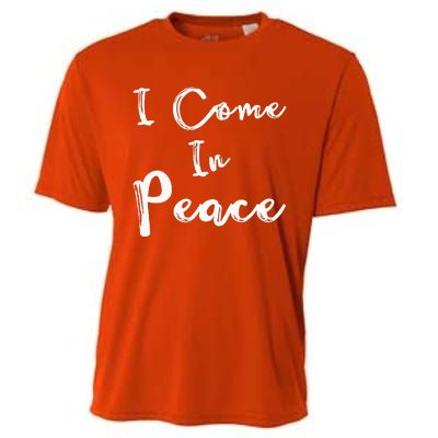 I Come In Peace IM Peace Cooling Performance Crew T-Shirt