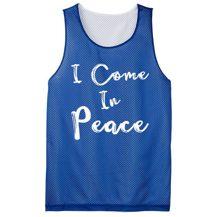 I Come In Peace IM Peace Mesh Reversible Basketball Jersey Tank