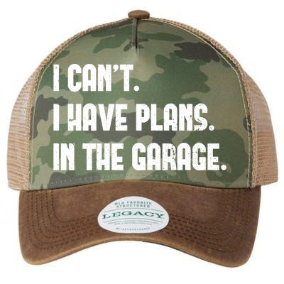 I Cant I Have Plans In The Garage Fathers Day Car Mechanics Short Legacy Tie Dye Trucker Hat