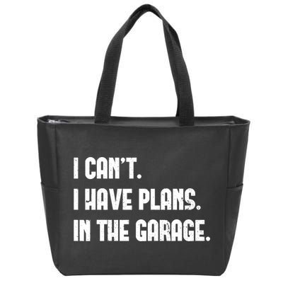 I Cant I Have Plans In The Garage Fathers Day Car Mechanics Short Zip Tote Bag