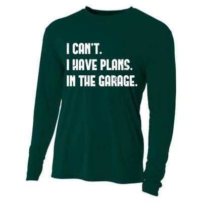 I Cant I Have Plans In The Garage Fathers Day Car Mechanics Short Cooling Performance Long Sleeve Crew