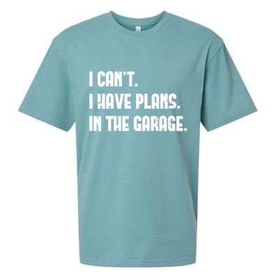 I Cant I Have Plans In The Garage Fathers Day Car Mechanics Short Sueded Cloud Jersey T-Shirt