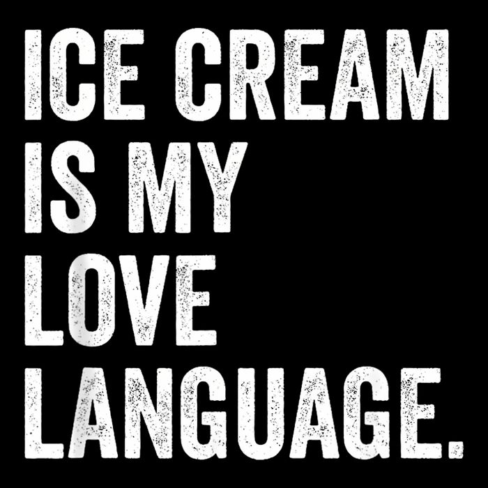 Ice Cream Is My Love Language Anti Valentines Day Button