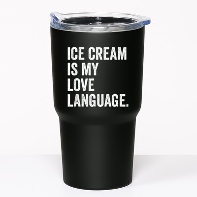 Ice Cream Is My Love Language Anti Valentines Day Tumbler