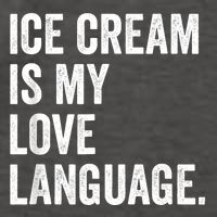 Ice Cream Is My Love Language Anti Valentines Day Vector Backpack