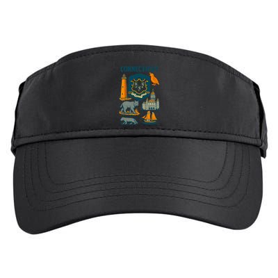 Iconic Connecticut Adult Drive Performance Visor