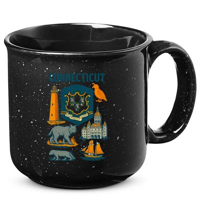 Iconic Connecticut 15oz Campfire Ceramic Mug