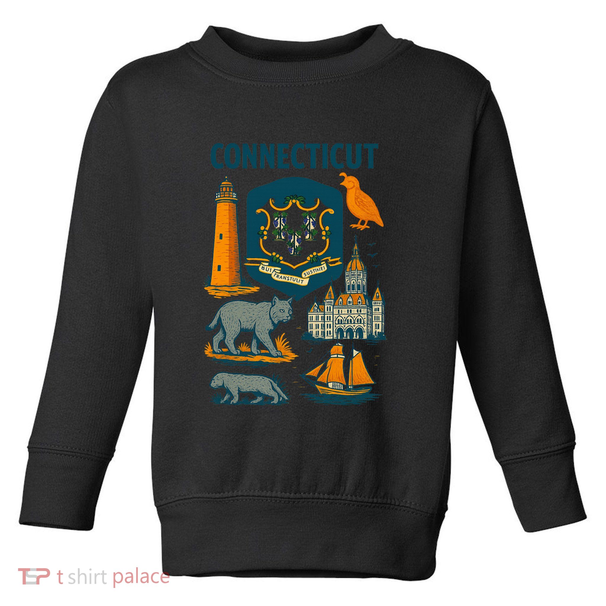 Iconic Connecticut Toddler Sweatshirt