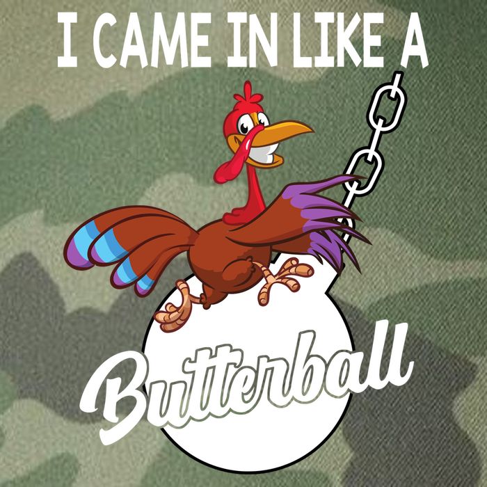 I Came In Like A Butterball Funny Thanksgiving Legacy Tie Dye Trucker Hat