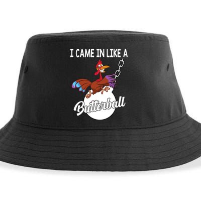 I Came In Like A Butterball Funny Thanksgiving Sustainable Bucket Hat