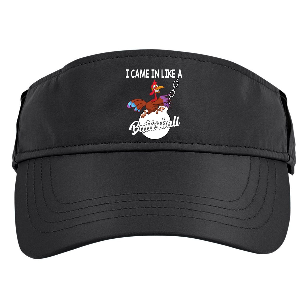 I Came In Like A Butterball Funny Thanksgiving Adult Drive Performance Visor