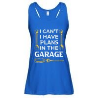 I Can't I Have Plans In The Garage Funny Car Mechanic Dad Gift Ladies Essential Flowy Tank