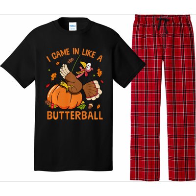 I Came In Like Butterball Funny Thanksgiving Turkey Costume Long Sleeve Pajama Set