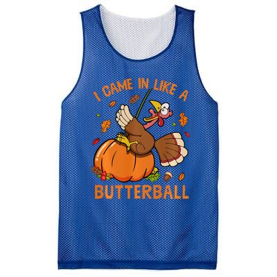 I Came In Like Butterball Funny Thanksgiving Turkey Costume Long Sleeve Mesh Reversible Basketball Jersey Tank