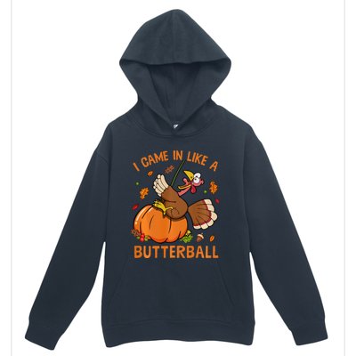 I Came In Like Butterball Funny Thanksgiving Turkey Costume Long Sleeve Urban Pullover Hoodie