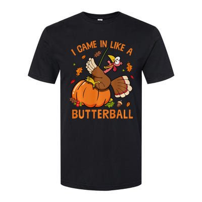 I Came In Like Butterball Funny Thanksgiving Turkey Costume Long Sleeve Softstyle CVC T-Shirt